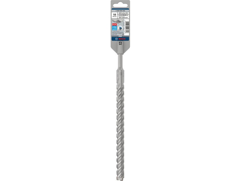 Udarni sveder Bosch PRO SDS-plus-5X, Dimenzije: 18x250x300mm, 2608836632
